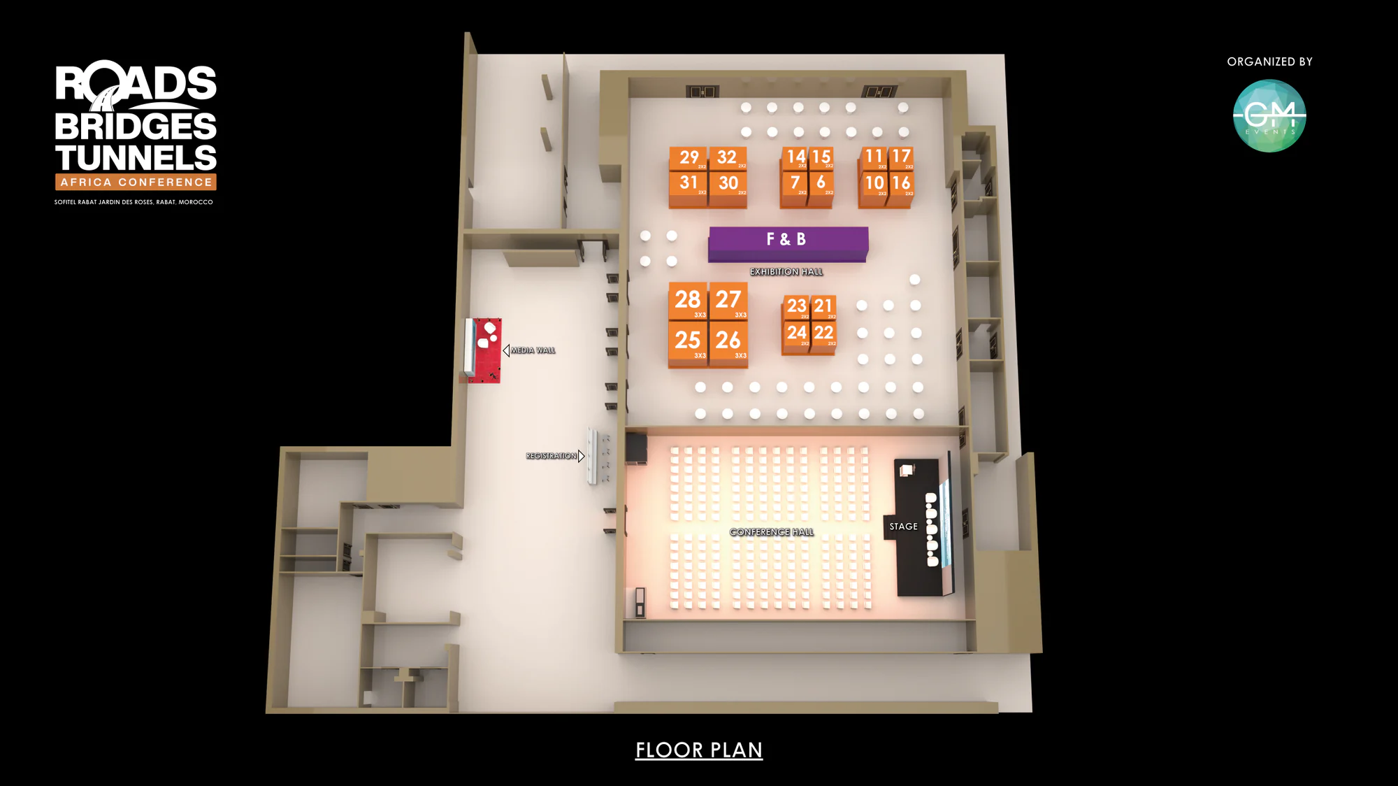 Roads Bridges Tunnels Africa 2026 floor plan